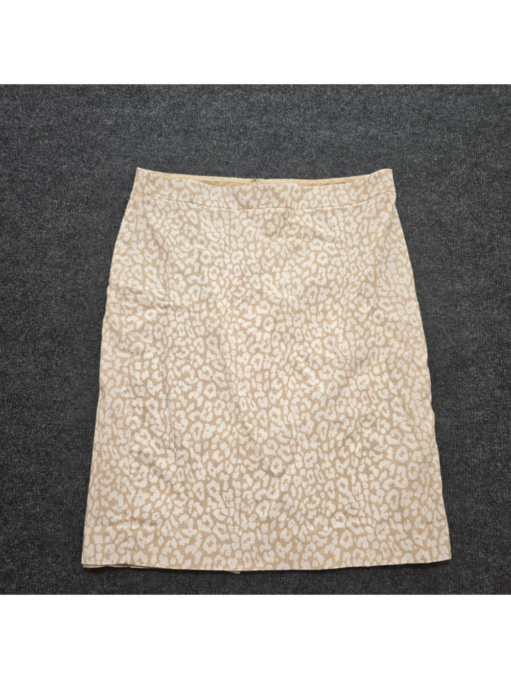 J.Crew Women’s Leopard Print Mini Skirt Size 6 Beige Tan Animal Print